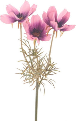 Kunstbloem cosmos dark pink, 28 cm