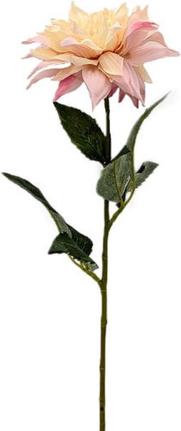 Kunstbloem dahlia oud roze, 58 cm