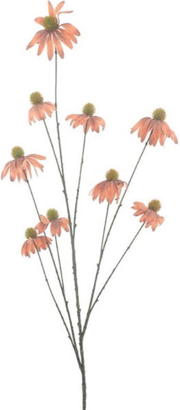 Kunstbloem echinacae orange, 123 cm