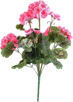 Kunstbloem geranium 45 cm, roze