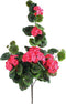 Kunstbloem geranium 70 cm, donkeroze