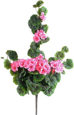 Kunstbloem geranium 70 cm, roze