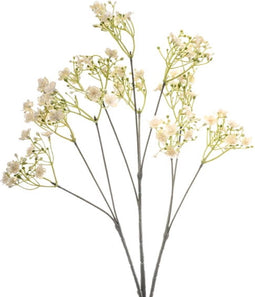 Kunstbloem gypsophilia cream, 68 cm