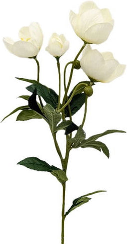 Kunstbloem helleborus cream, 62 cm