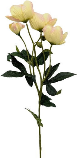 Kunstbloem helleborus groen, 62 cm