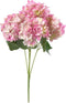 Kunstbloem hortensia 47 cm, roze