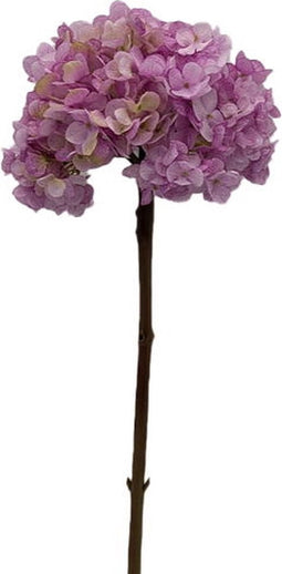 Kunstbloem hortensia 66 cm, paars