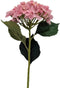 Kunstbloem hortensiatak pink, 52 cm