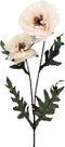 Kunstbloem papaver spray cream, 64 cm