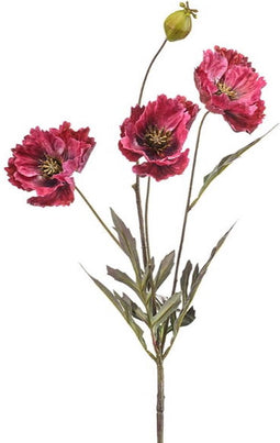 Kunstbloem poppy beauty, 68 cm
