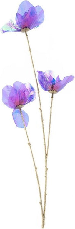 Kunstbloem poppy holografic beauty, 83 cm
