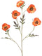 Kunstbloem poppy orange, 113 cm
