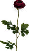 Kunstbloem ranonkel boroodeaux, 61 cm
