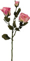 Kunstbloem roos 53 cm, roze