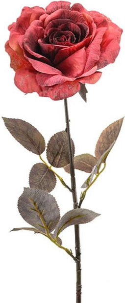 Kunstbloem rose zoe fuchsia, 68 cm