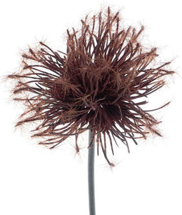 Kunstbloem sedum flocked red, 48 cm