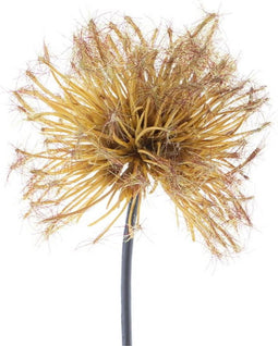 Kunstbloem sedum flocked yellow, 48 cm