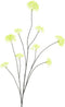 Kunstbloem snowball branche salla green 126 cm