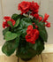 Kunstgeranium rood in potje 25 cm