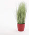 Kunstgras/grasplant kunstplant groen in pot H50 x D40 cm - Kunstplanten/nepplanten