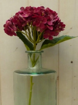 Kunsthortensia op steker roze