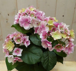 Kunsthortensia roze in pot 35 cm
