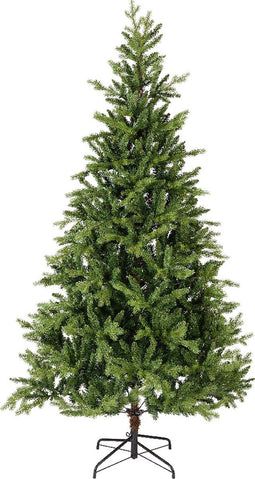 Kunstkerstboom Allison Pine - Groen - PE en PVC naalden - Scharniersysteem - D.127cm - H.210cm