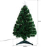 Kunstkerstboom met glasvezel verlichting en decoratie - Kerstboom - Kerst - LED - 90 cm