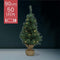 Kunstkerstboom met jute zak op batterijen - 50 micro LED lampjes - 90CM