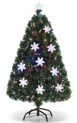Kunstkerstboom met LED-verlichting - CM20528DE - 125 takken - 240 V - 101 - 120 cm - Groen