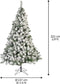 Kunstkerstboom met sneeuw 210cm
