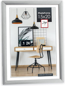 Kunststof Fotolijst New Easy Zilver 15x20 cm KL3