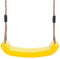 Kunststof Schommelzitje Geel met PP-Touwen
