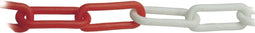 Kunststofketting rood-wit 6,0mm 25 meter