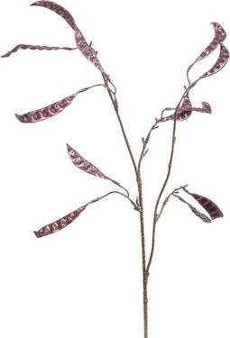 Kunsttak beans purple, 68 cm