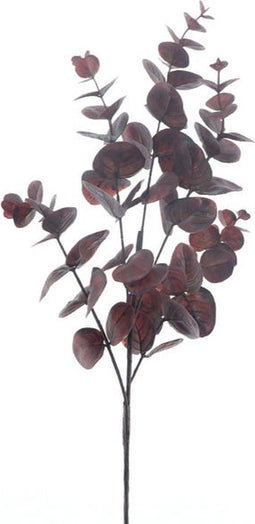 Kunsttak eucalyptus monica red, 63 cm