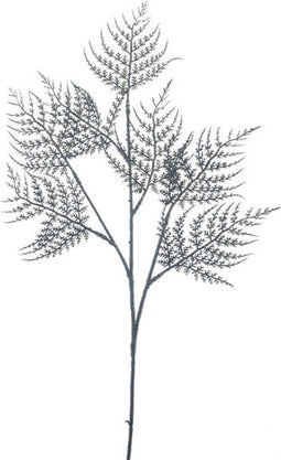 Kunsttak fern hallstatt black, 64 cm