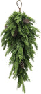 Kunsttak kersthanger conifeer dennenappels, 66 cm
