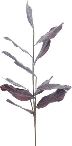 Kunsttak magnolia leaf red, 99 cm