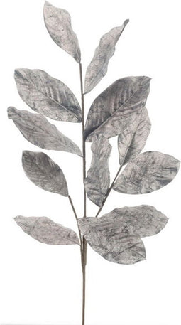 Kunsttak magnolia leaf silver, 99 cm