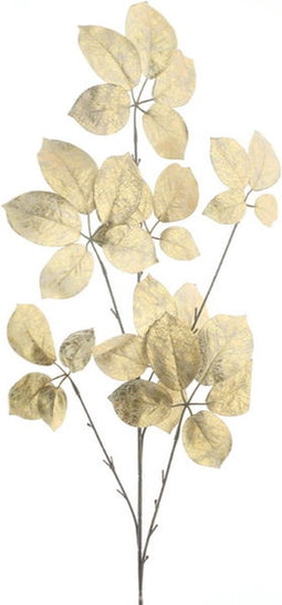 Kunsttak prunus leaf gold, 94 cm