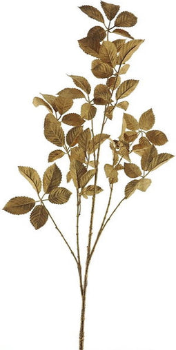 Kunsttak rose leaf spray oslo gold 120 cm