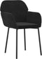 vidaXL - Eetkamerstoelen - 2 - st - fluweel - zwart
