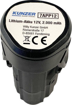 Kunzer 7APP12 Gereedschapsaccu 12 V 2 Ah Li-ion