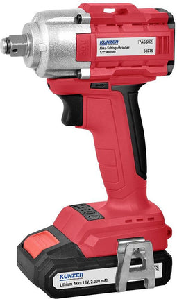 Kunzer 7ASS02 Accu-slagmoersleutel 450 Nm 18 V Aantal meegeleverde accu's: 1 2.0 Ah Li-ion Incl. accu, Incl. lader, Inc