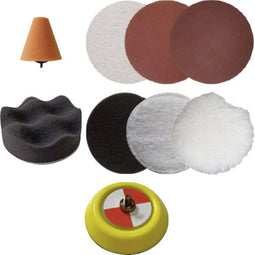 Kunzer 7MPMZ09 Accessoireset polijstkussen/polijstschijf 75 mm
