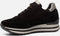 Gabor 76.528.67 - Lage sneakers - Suède - Chunky zool - Zwart - Maat 38.5