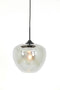 Light & Living Mayson - Hanglamp - Smoke glas - Ø30x25 cm - Zwart