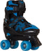 Roces - Quaddy 3.0 - Rolschaatsen - Kinderen - Zwart - Blauw - 30-33