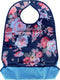 Secobed Wasbare slab - Met opvangbak - Blauw met roze bloemen - 50 x 75 cm
